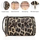 thumbnail image 3 of Travel Makeup Bag, Leopard Print Cosmetic Bag, Portable Makeup Organizer Bag with Side Handle, Roomy Makeup Pouch for Purse, 3 of 4