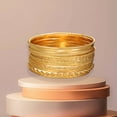 thumbnail image 5 of DESIGNICE 10Pcs Gold Bangles for Women Flexible Stacking Bracelets Electroplating Bangles for Women Gold, 5 of 7