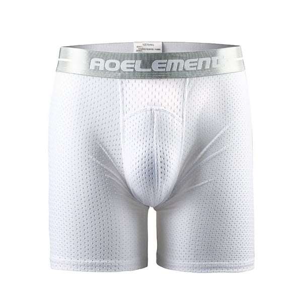 Mens Underwear Clearance AOEL EMENC Ice Silk Anti-wear Leg Anti-wear ...