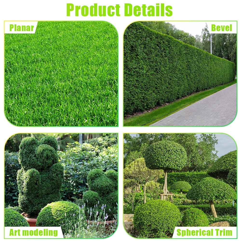 G PEH Cordless Grass Shears, 2 in 1 Electric Mini Hedge Trimmer Cordless, Handheld Grass Hedge Cutter Clippers, Battery Operated Weed Hedge Trimmer
