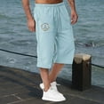 thumbnail image 2 of Zszcpp Work Pants Men Circle Print Loose Holiday Ankle Length Jogging Going Out Athletic Relaxing Lounge Trousers Casual Trouser, 2 of 4