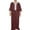 Claret, variant on Man Muslims Clothing Short Sleeve Robe Kaftan Male Arabic Middle East Jubba Thobe