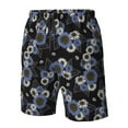 thumbnail image 6 of Uemuo Sunflowers Pattern Men's Swim Trunks Hawaiian Beach Bathing Suit Swimsuits Beach Quick-Dry Shorts with Pockets-Medium, 6 of 9