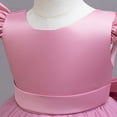 thumbnail image 4 of V-Back Satin Flower Girl Dress Toddler Communion Gown Formal Dresses, 4 of 6