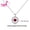 Pigeon Red, variant on 6.0mm Lab Grown Ruby Pegion Blood Red S925 Sterling Silver Chain Necklace For Women Jewelry Anniversary Gifts