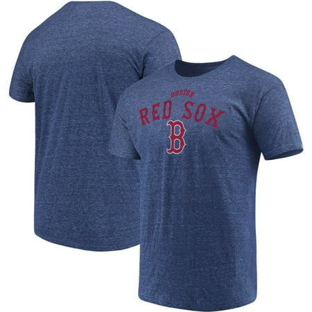 - Men's Majestic Heathered Navy Boston Red Sox Overarching Tri-Blend T-Shirt