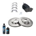 thumbnail image 2 of TRQ Front Semi Metallic Brake Pad & Rotor Kit w/Fluids for Altima Maxima Murano BKA18066, 2 of 3