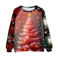 thumbnail image 5 of Enjoytime Christmas Sweatshirt for Women Print Crewneck Long Sleeve Pullover Tops Xmas Holiday Casual Sweatshirts, 5 of 5