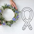 thumbnail image 3 of unbranded Iron Floral Wreath Con En Forma De Para De Puerta, 3 of 8