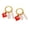 Gold-E, variant on Gold Plated Stainless Steel Conch Seashell Natural White Jade Dangle Earrings for Women, Ocean Beach Jewelry Gift
