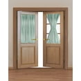 thumbnail image 2 of Green Blackout Curtains, French Door Curtains for Door Window, Modern Abstract Art Ombre Striped Privacy Drapery for Patio/Sidelight Doors, 1 Panel with Tieback, 25 x 40 Inches, 2 of 6