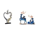 thumbnail image 1 of Figura de pareja, estatua coleccionable, adorno para dormitorio, boda, estantería, armario, decoración del hogar y mesa para chimenea., 1 of 8
