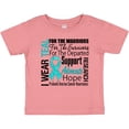 thumbnail image 3 of Inktastic Ovarian Cancer I Wear Teal Ribbon Tribute Boys or Girls Baby T-Shirt, 3 of 5