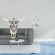 thumbnail image 2 of Escultura artística tribal de cabeza de toro para colgar en la pared y estatua de pensador abstracto, decoración para oficina, granja, dormitorio, sal, 2 of 8
