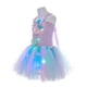 thumbnail image 3 of Vestido de princesa para niñas con disfraz de sirena Flash, vestido de actuación navideña, minifalda de sirena, 3 of 5