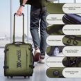 thumbnail image 5 of 17" Underseat Carry On Luggage Airplane Approved,Water Resistant Softside Rolling Suitcase Lightweight Personal Item Travel Bag,Army Green - TA069, 5 of 9