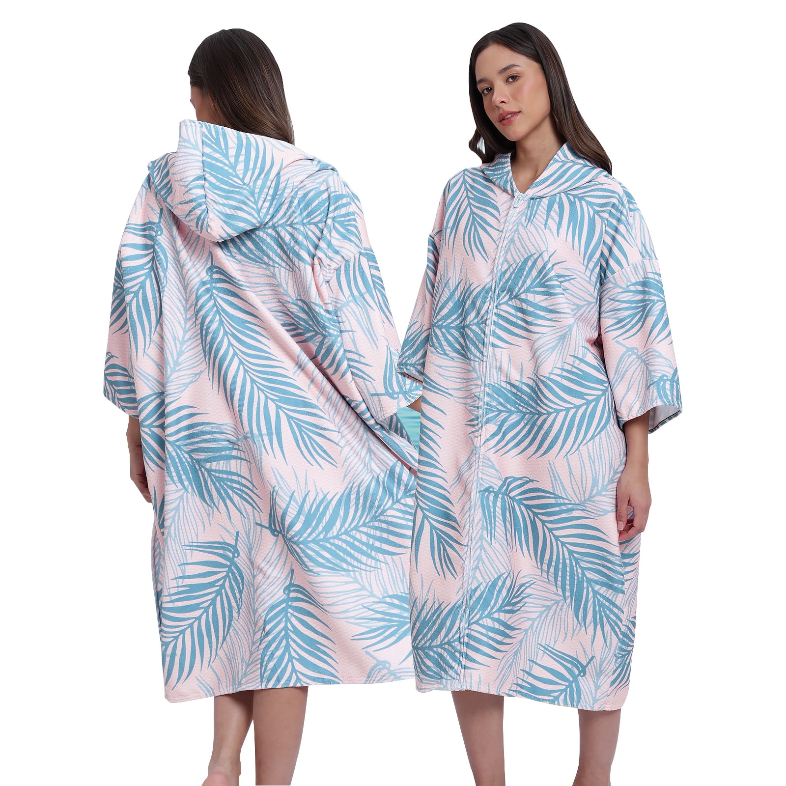 Poncho Asciugamano In Microfibra Per Adulti - Con Cappuccio, 110x78 Cm, Cambio Rapido Per Spiaggia, Surf, Piscina