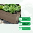 thumbnail image 2 of FCMP 32 Inch Outdoor Long and Deep Self Watering Vegetable Planter, 2 of 9