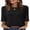 Black, variant on WIHOLL Womens Tunic Tops 3/4 Length Sleeve Blouses for Spring Summer Business Casual Side Slit Crewneck Outfits