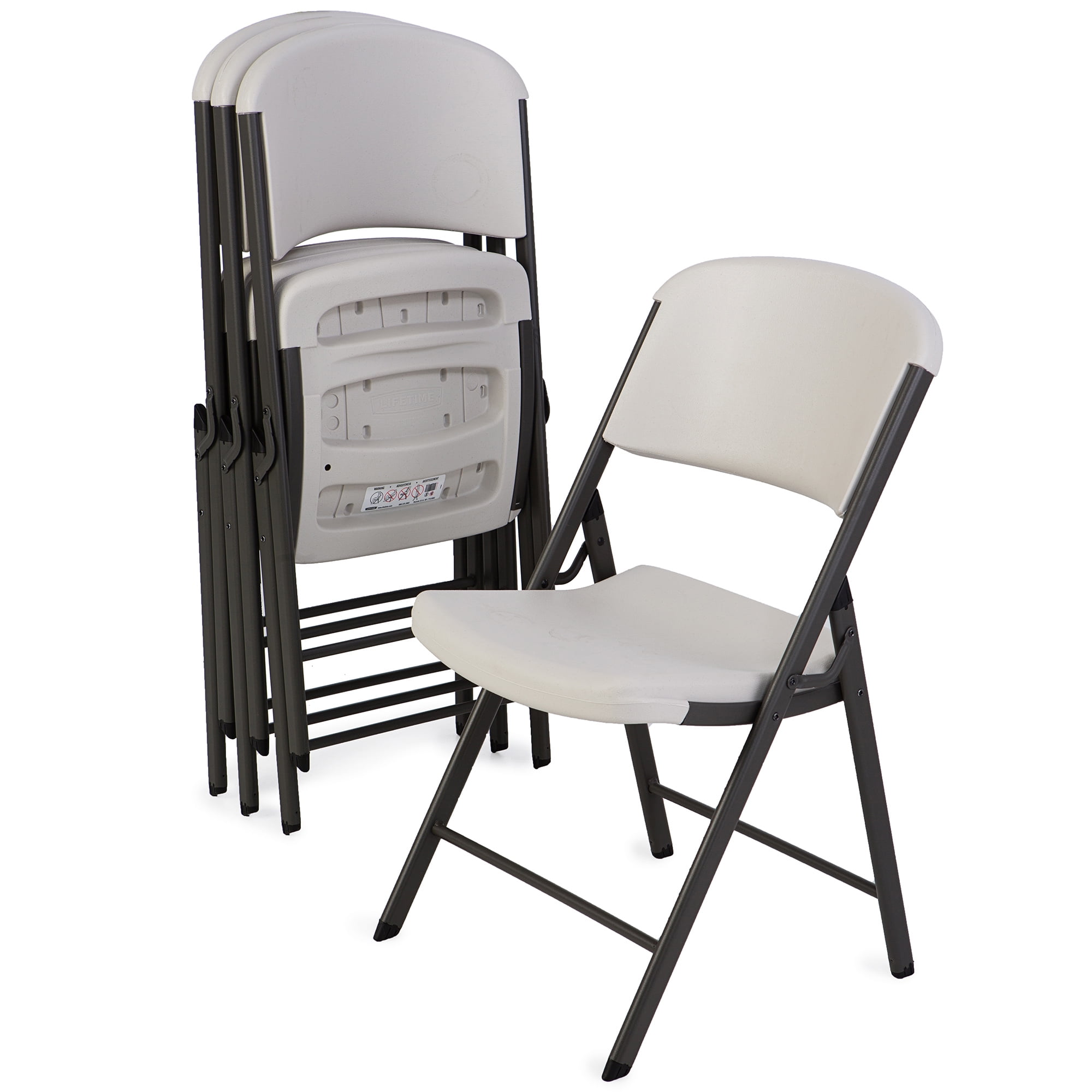 Lifetime Classic Folding Chair (4 Pack), Almond - Walmart.com - Walmart.com