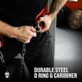 thumbnail image 4 of Gymreapers Dip Belt With Chain For Weightlifting, Pull Ups, Dips - Heavy Duty Steel Chain For Added Weight Training (Ranger Green), 4 of 6