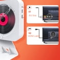 thumbnail image 2 of Reproductor de audio multifuncional Radio FM Reproductor de CD/DVD MP3 Montado en la pared con soporte, 2 of 9