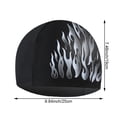 thumbnail image 7 of Vjnyvs Men's Swimming Caps High Elastic Non-Slip Breathable Nylon Swim Cap Fashion Printing Ear Protection Cap Bathing Cap for Adult, 7 of 7