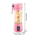 thumbnail image 3 of Portátil para batidos y 6 vasos exprimidores, recargable por USB, personal, con funcionamiento de un solo toque, para batir batidos, ideal para la cocina, viajes y deporte, 3 of 8