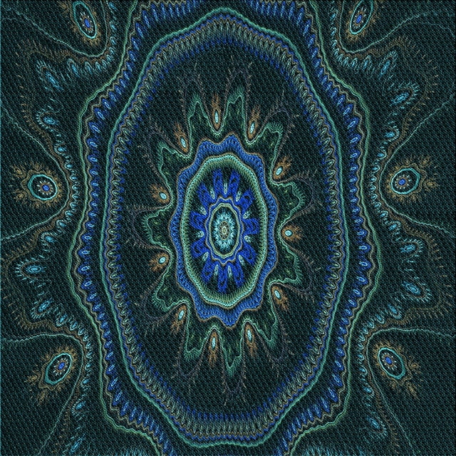 Ahgly Company Tapis de Zone Carré Lavable en Machine Intérieur Transitionnel Noir Nuit, 5 Pieds Carré
