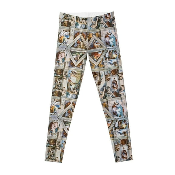 Michaelangelo - Sistine Chapel Ceiling Leggings trousers Female legging pants Womens Leggings