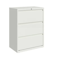 Hirsh 30 Inch Wide 3 Drawer Metal Lateral File Cabinet for Home and Office, Holds Letter, Legal and A4 Hanging Folders, White