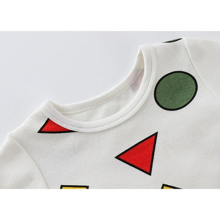 

CNGELG Kid Baby Boys Cartoon Print Tops Pants Pajamas Sleepwear Christmas Outfit