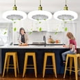 thumbnail image 6 of E27 Adjustable Modern Led Ceiling Fan with Light ,Bedroom Living Room Fan Lamp,without Bulb, 6 of 11