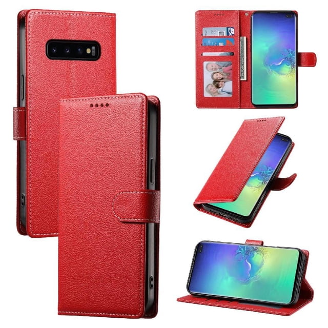Funda para FOXDOCK Samsung Galaxy S10 Plus– Cuero Premium, 3 ranuras para tarjetas, Protección contra impactos