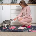 thumbnail image 3 of Pioneer Flower Floral Print Pattern Kitchen Rugs Sets Of 2,Anti Fatigue Kitchen Mat Rugs Non Slip Washable,Decorative Kitchen Floor Mats for Kitchen,Sink,Laundry,17"X30"+17"X47", 3 of 7