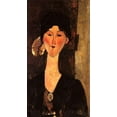 thumbnail image 2 of Modigliani, Amedeo 12x18 White Modern Wood Framed Museum Art Print Titled - Beatrice Hastings In Front Of A Door, 2 of 4