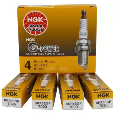 NGK 7090 BKR5EGP G-Power Platinum Spark Plugs Kit Set Of 4 Pcs