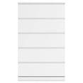 thumbnail image 5 of Signature Design by Ashley Onita Modern 5 Drawer Tall Dresser, White, 5 of 9