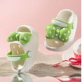 thumbnail image 2 of GJSYRH Toddler Little Kids Slide Sandals Cute Summer Shower Beach Pool Slippers Thick Sole On Sandals Water Shoes with Backstrap Boys Girls Clogs Green 2-2.5 Years, 2 of 4