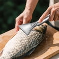 thumbnail image 2 of HBFAGFB Sharp 304 Stainless Steel Sawtooth Fish Scaler Descaler Remover Tool for Kitchen Seafood, 2 of 6
