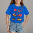 thumbnail image 2 of Tkrady Toddler Girls New Valentine's Day T Shirts Heart Graphic Crewneck Tee Tops, Sizes 1-14 Years, 2 of 5