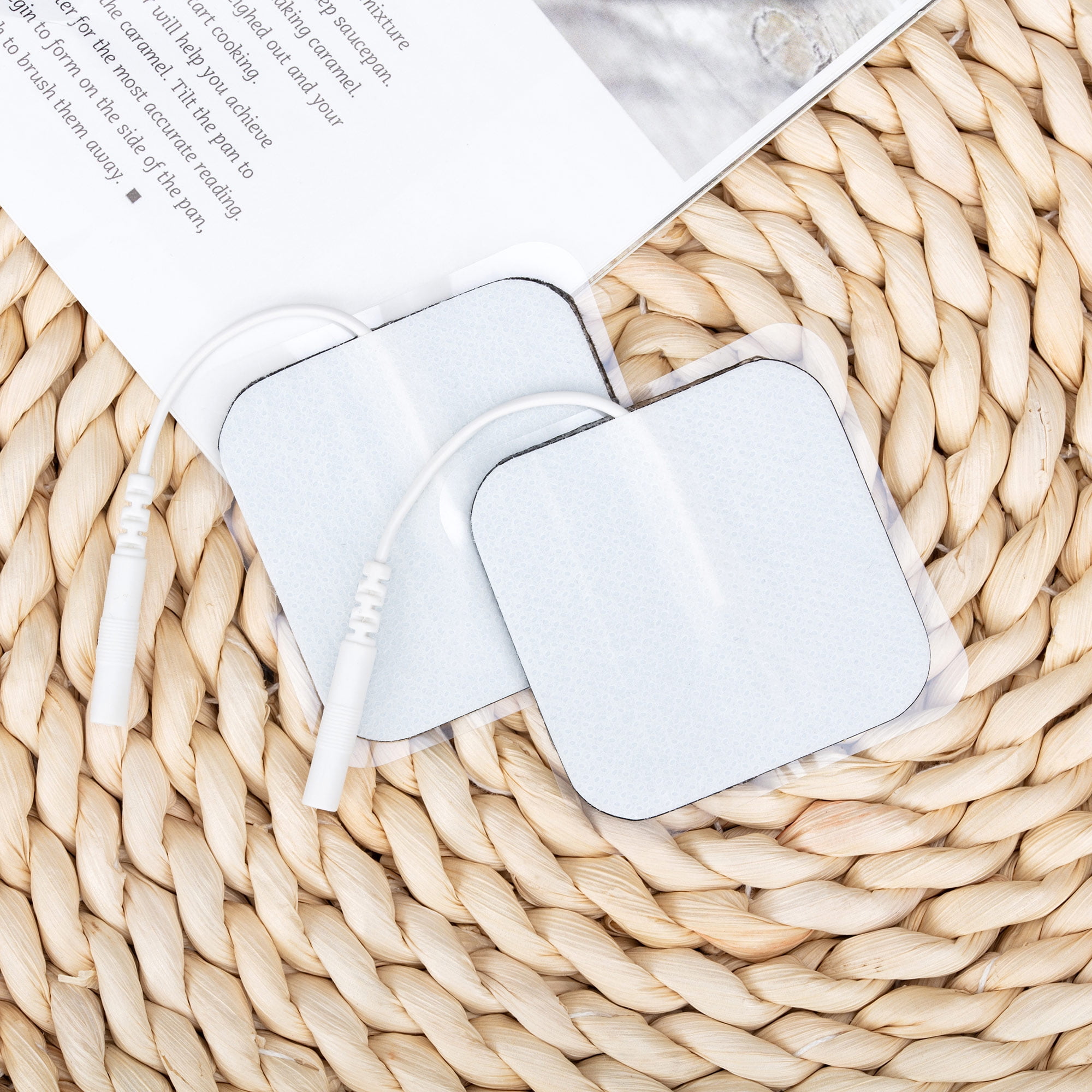 24 Pieces TENS Unit Electrodes Pad for EMS Massage Reusable Self