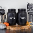 thumbnail image 4 of Darware Farmhouse Black Mason Jars (Set of 2); Home Decor and Storage Wide Mouth Decorative Wide Mouth Mason Jars, Black-Painted, 4 of 7