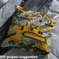 thumbnail image 2 of Manfei Construction Vehicles Sewing & Crafting Fabric (3 Yards) for Kids Boys, Cartoon Truck Home Decor Fabric by the Yard, Tractor Bulldozer Fabric by the Yard, 2 of 6