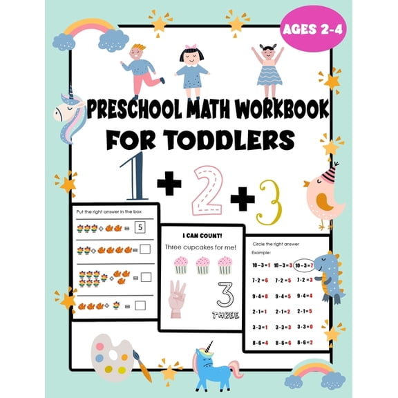 Little Learners, Big Adventures: Explori preschool math workbook for toddlers ages 2-4: teach math to kindergarten, how to teach your kid math, preschool math bo, (Paperback)