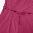 thumbnail image 6 of Straight Leg Jogger Scrub Set Womens Stretch V-Neck Scrub Top & Cargo Pant Medical Uniform Hot Pink 2XL, 6 of 7
