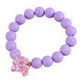 thumbnail image 1 of Pulsera con cuentas Zulema de dibujos animados para niños Violeta, 1 of 8