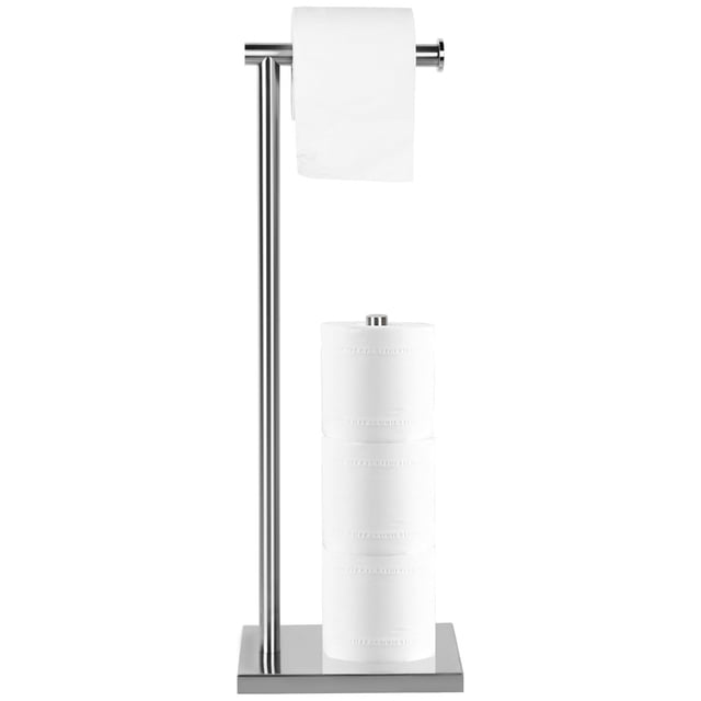 Porta Rollos Papel de baño, Soporte para Papel higiénico de baño, Acero Inoxidable, Capacidad para 4 Rollos