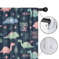 thumbnail image 4 of Blackout Kids Curtains,Dark Blue Girl Themed Dinosaurs Pattern Childrens Insulated Curtains Set Of 2,Bedroom Essentials,Toddler Room Decor 52"x63", 4 of 5