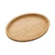 thumbnail image 2 of Bandeja de madera para servir, moderna y elegante, de bambú, ovalada, para comida y aperitivos de frutas. 35 cm x 20 cm x 25 cm, 2 of 9